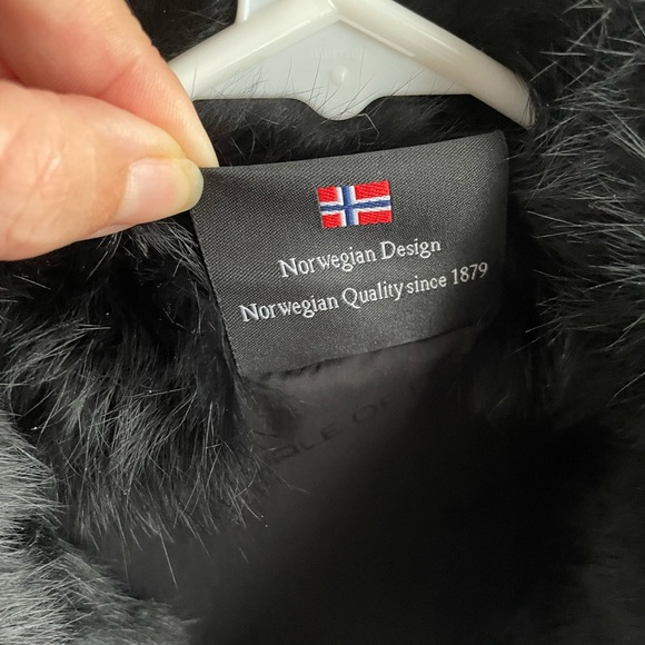 Dale of Norway Wool Knitshell Jacket with Rabbit Fur - Picture 8 of 8